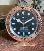 High Quality Rolex Submariner Table Clock Rose Gold Case with Date